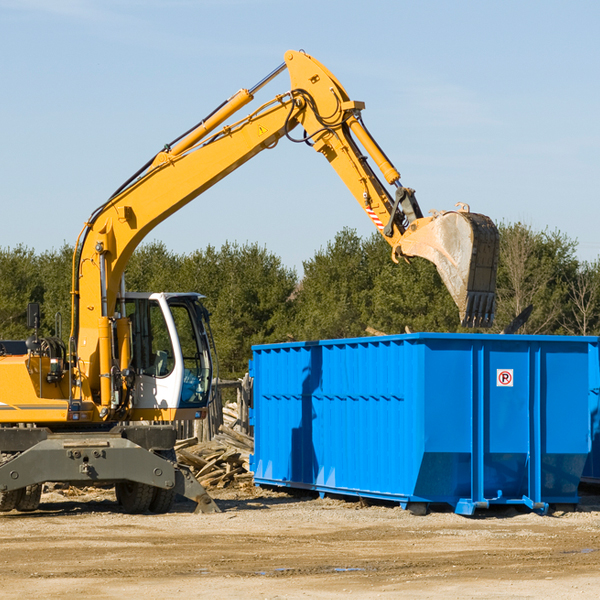 what size residential dumpster rentals are available in New Columbus